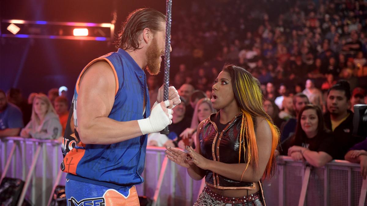 Adrienne Reese and Brian Myers in WWE Mixed Match Challenge (2018)