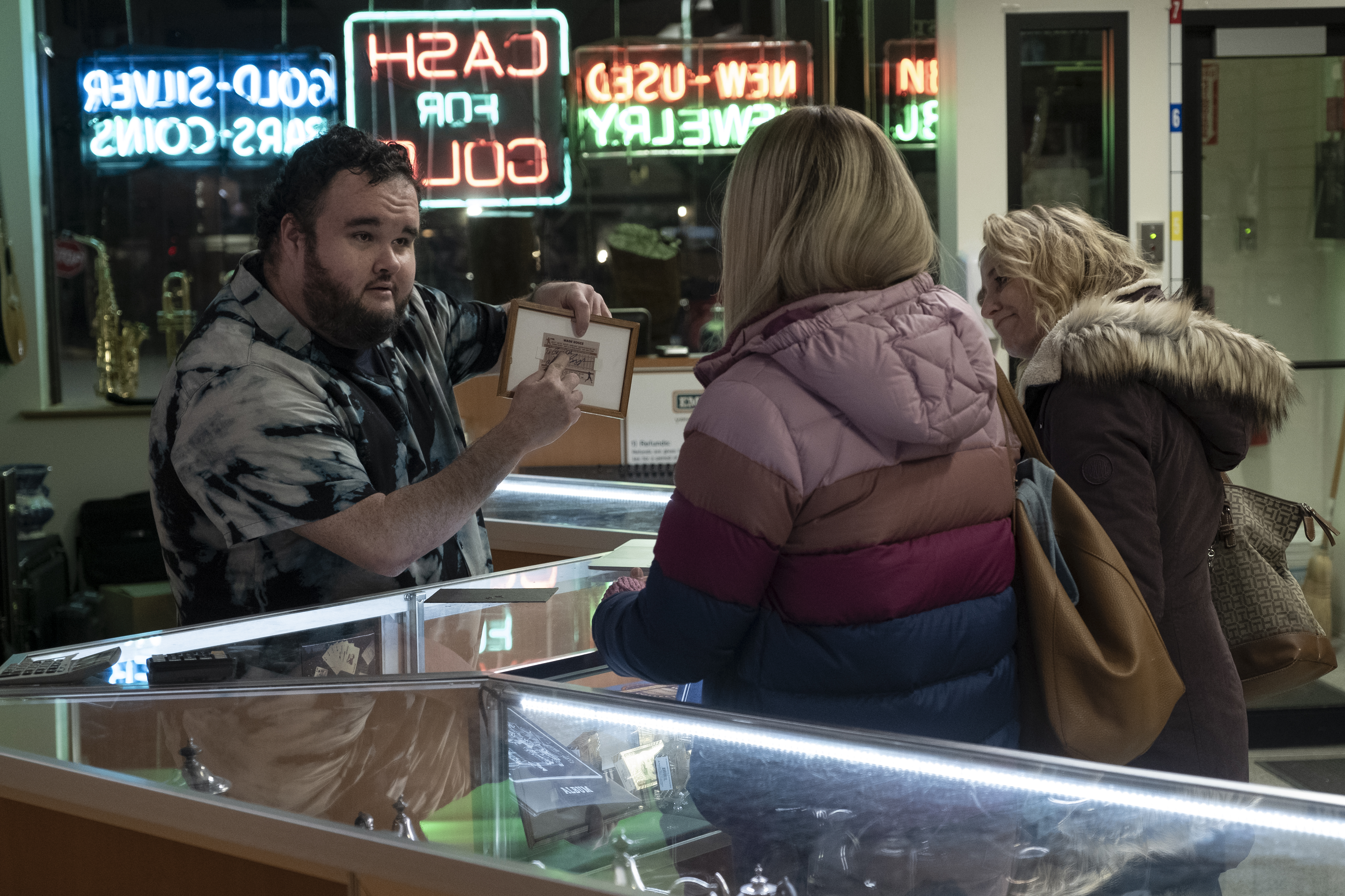 Jamie Denbo, Annie Murphy, and Ari Barkan in The Way We Were (2022)