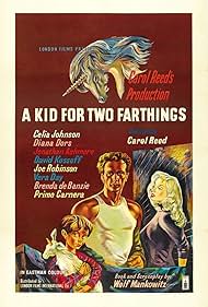 Diana Dors, Jonathan Ashmore, and Joe Robinson in A Kid for Two Farthings (1955)