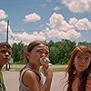 Brooklynn Prince, Valeria Cotto, and Christopher Rivera in The Florida Project (2017)