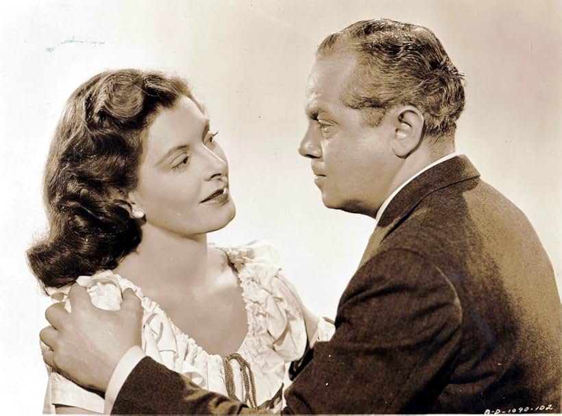 Micheline Cheirel and Steven Geray in So Dark the Night (1946)