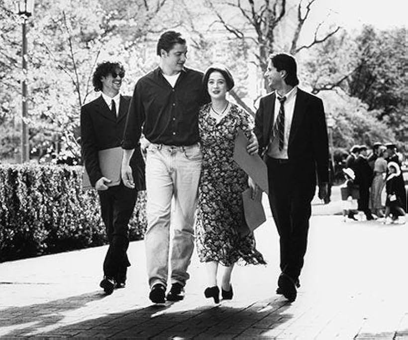 Brendan Fraser, Patrick Dempsey, Josh Hamilton, and Moira Kelly in With Honors (1994)