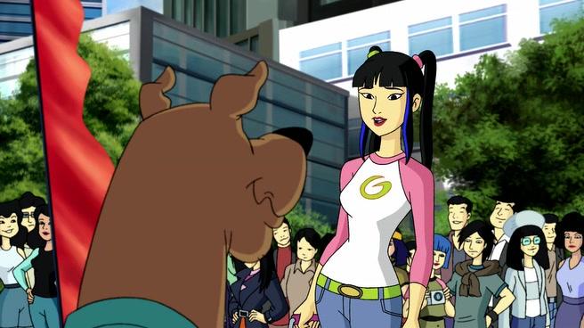 Kelly Hu and Frank Welker in Scooby-Doo and the Samurai Sword (2008)