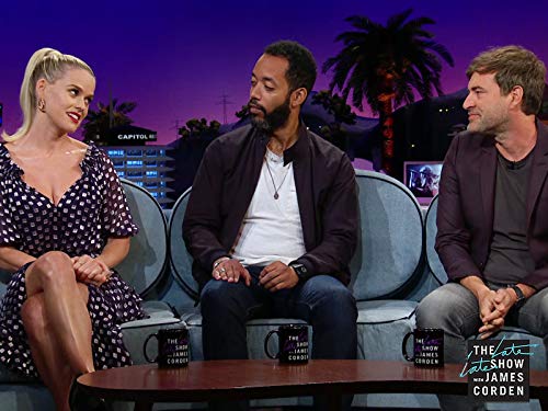 Mark Duplass, Alice Eve, and Wyatt Cenac in The Late Late Show with James Corden (2015)