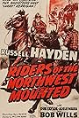 Russell Hayden, Joe Holley, Harley Huggins, Millard Kelso, Leon McAuliffe, Bob Wills, Luther Wills, and Bob Wills and His Texas Playboys in Riders of the Northwest Mounted (1943)