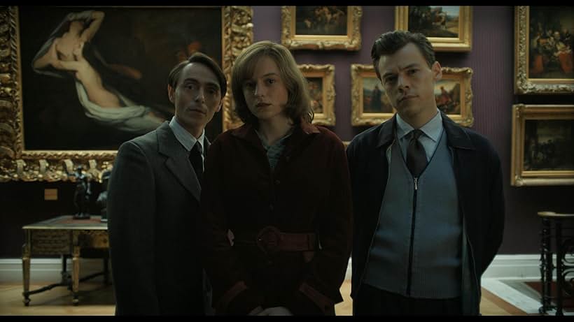 Emma Corrin, David Dawson, and Harry Styles in My Policeman (2022)