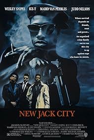 Judd Nelson, Wesley Snipes, Ice-T, and Mario Van Peebles in New Jack City (1991)