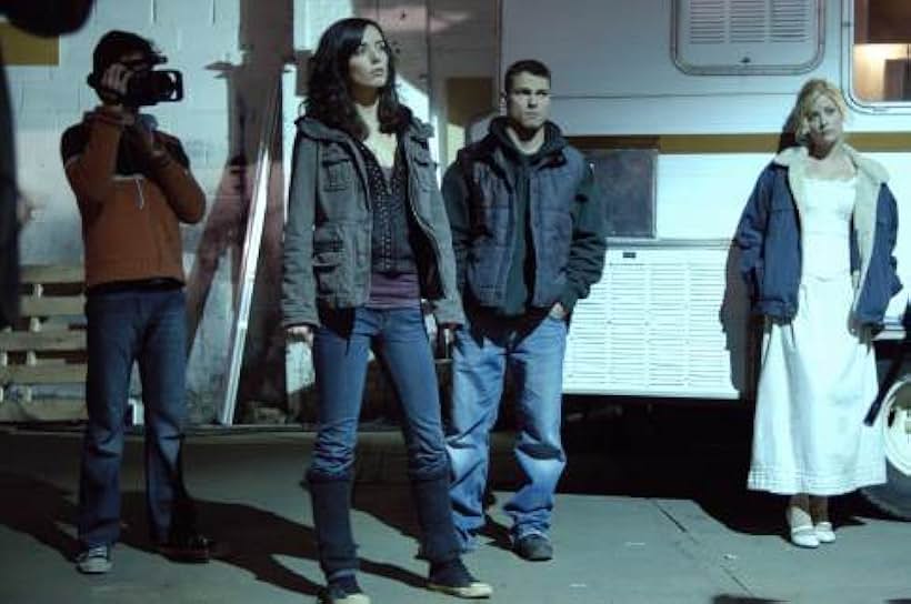 Joe Dinicol, Shawn Roberts, Michelle Morgan, and Amy Lalonde in Diary of the Dead (2007)