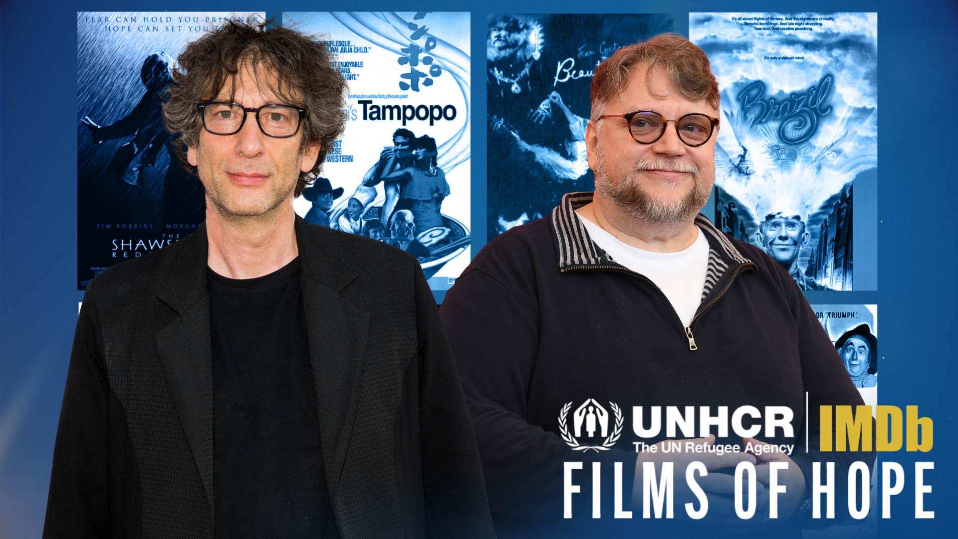 Neil Gaiman and Guillermo del Toro in Films of Hope (2020)