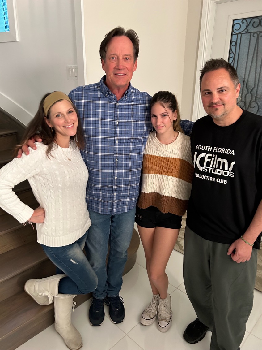 Kevin Sorbo, Dominic Giannetti, and Sofia Lauren Giannetti