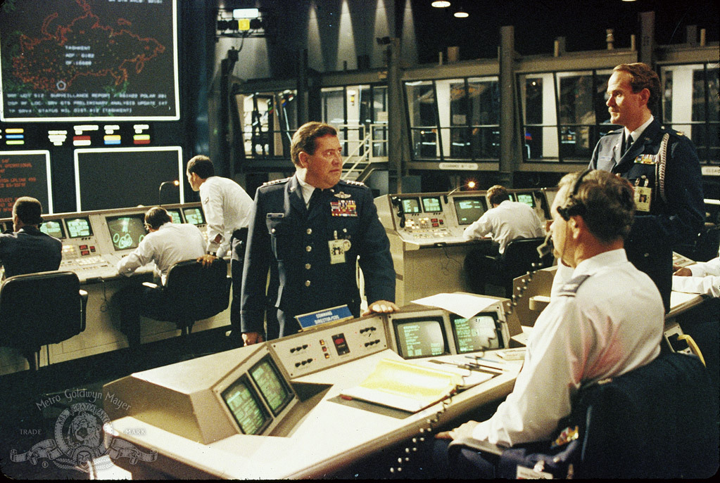 Barry Corbin, Joe Dorsey, and Michael Ensign in WarGames (1983)