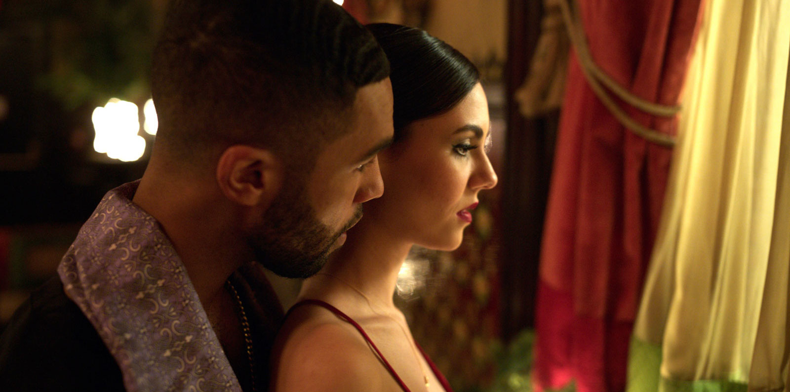 Lucien Laviscount and Victoria Justice in Trust (2021)