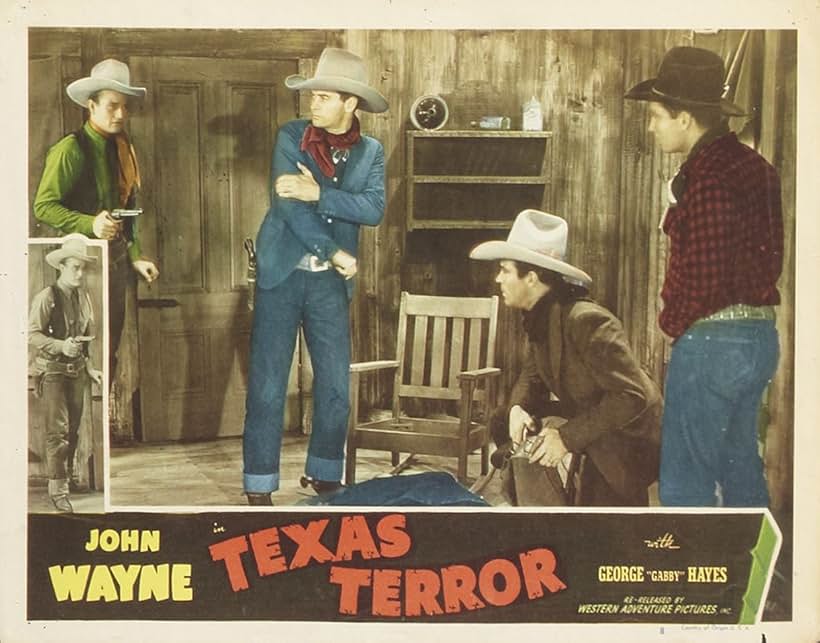 John Wayne, Bert Dillard, LeRoy Mason, and Jay Wilsey in Texas Terror (1935)