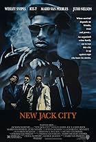 Judd Nelson, Wesley Snipes, Ice-T, and Mario Van Peebles in New Jack City (1991)