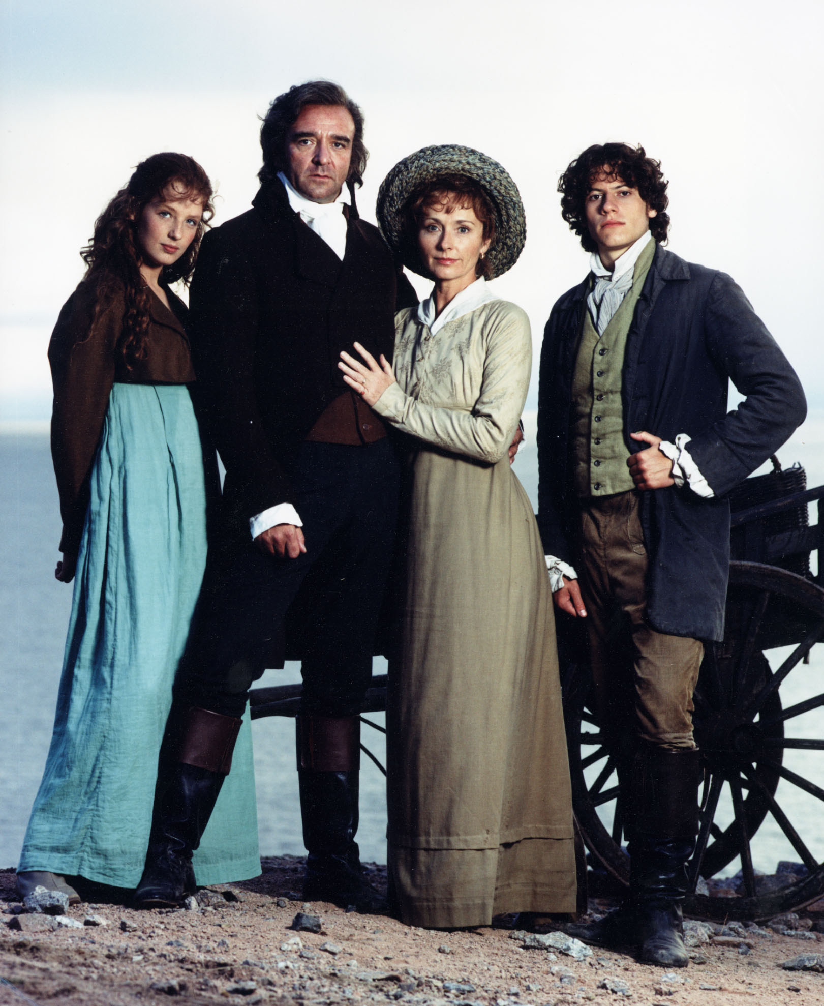 John Bowe, Ioan Gruffudd, Mel Martin, and Kelly Reilly in Poldark (1996)