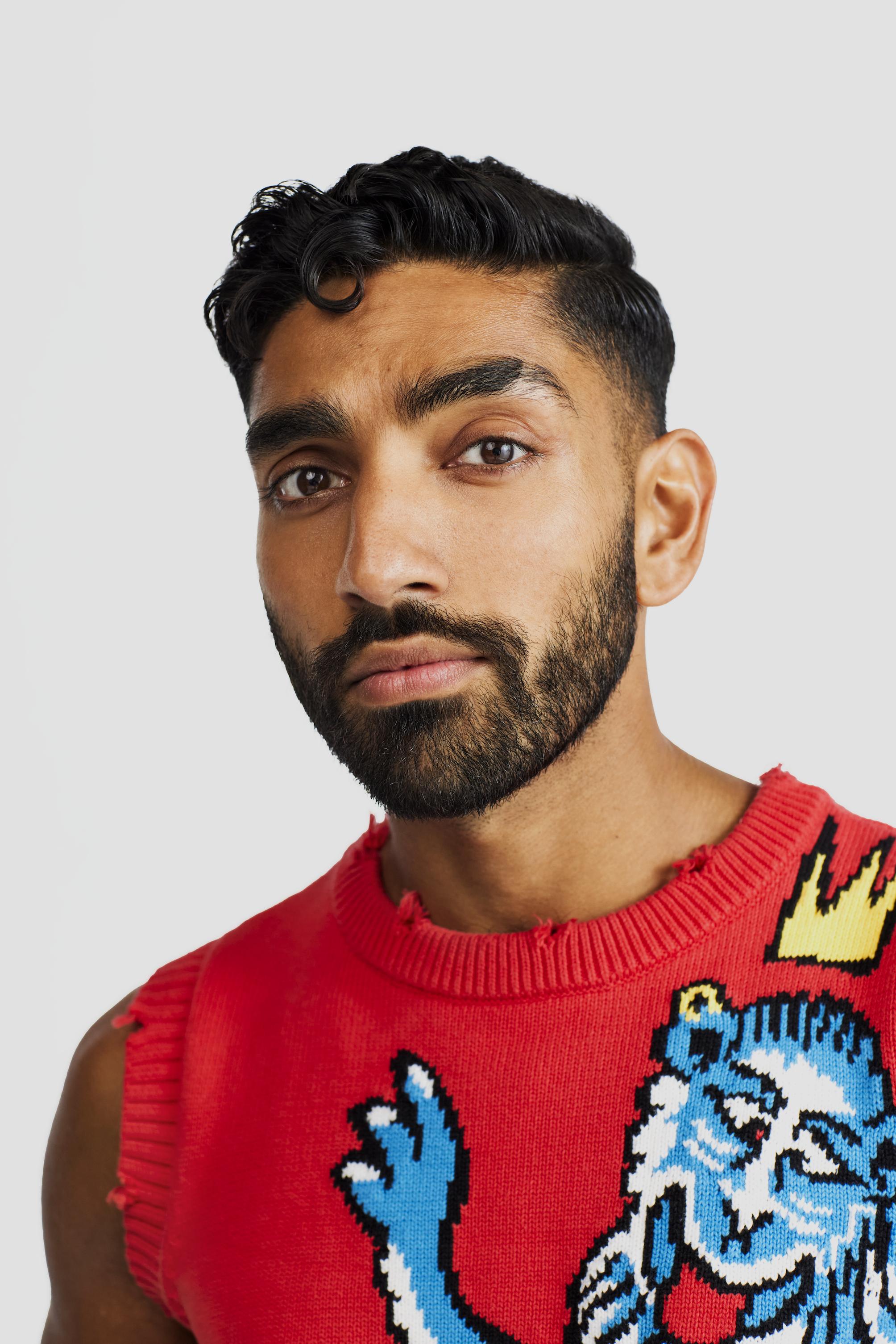 Mawaan Rizwan, cover shoot for Gay Times, 2023