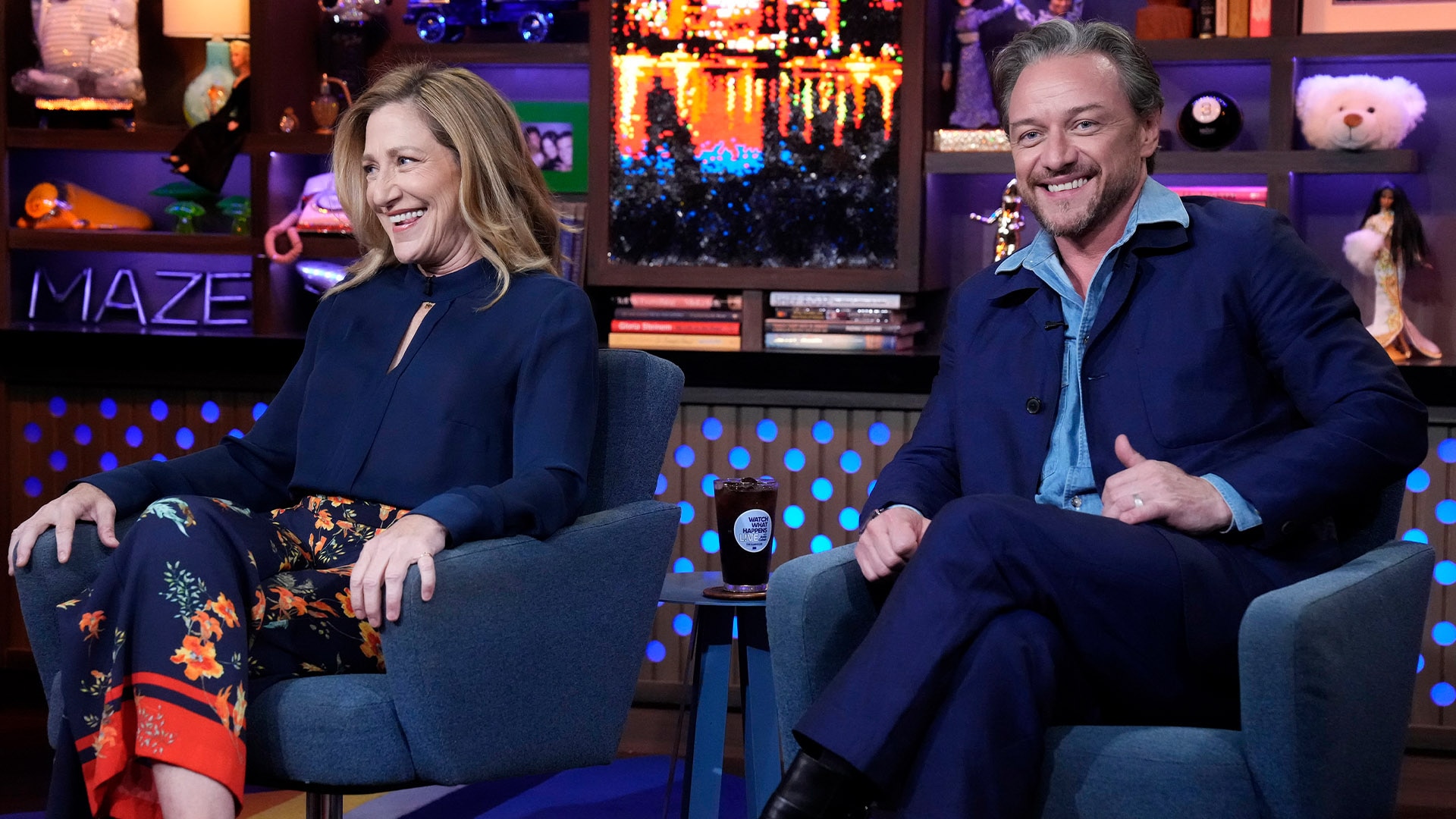 Edie Falco and James McAvoy in Edie Falco & James McAvoy (2024)