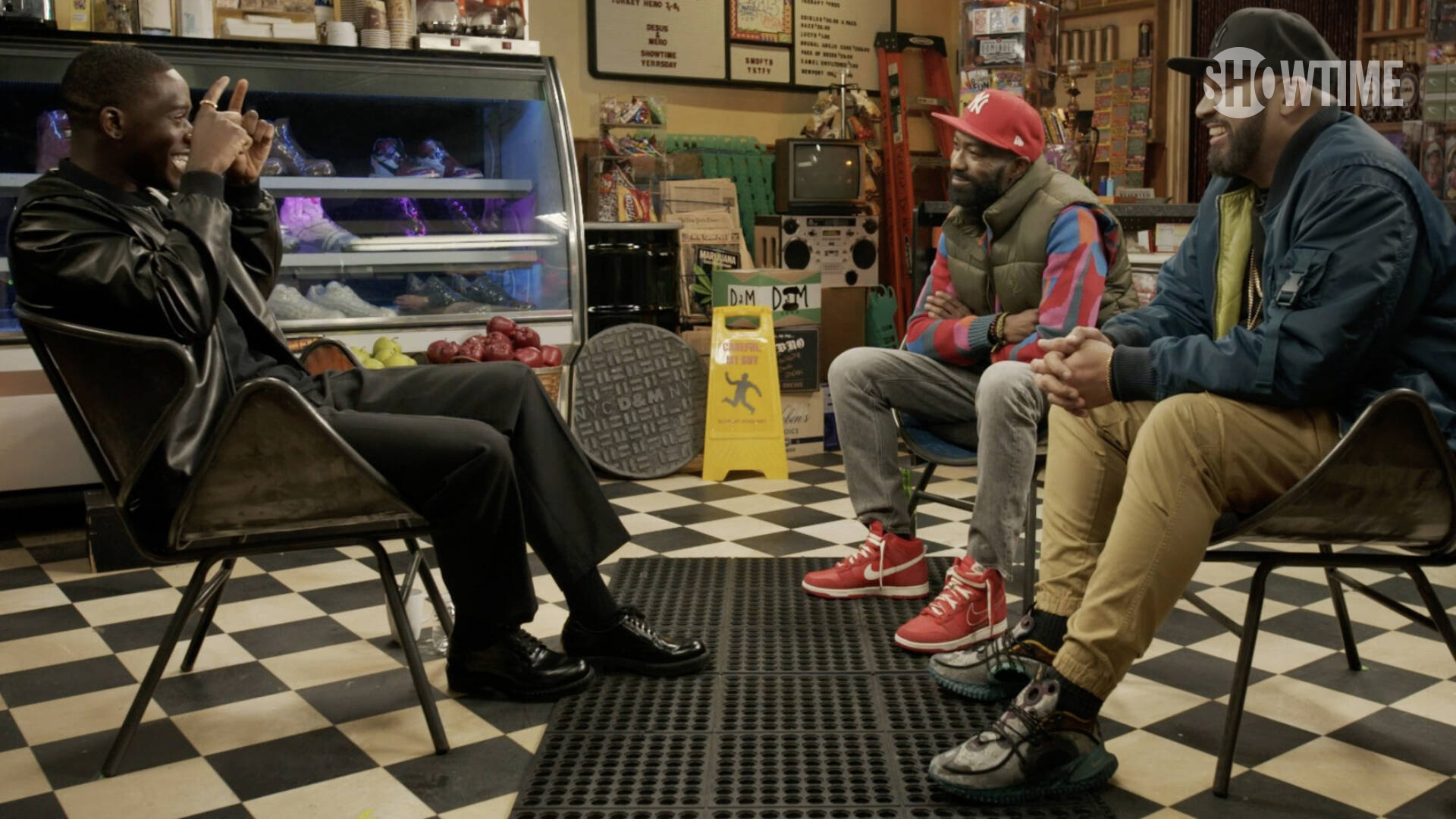 Damson Idris, The Kid Mero, and Desus Nice in Lucite Situation (2022)