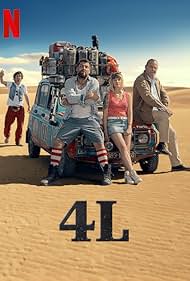 Jean Reno, Arturo Valls, Susana Abaitua, and Hovik Keuchkerian in 4L (2019)