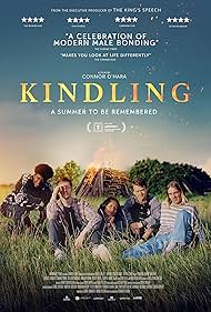 Tara Fitzgerald, Geoff Bell, Mia McKenna-Bruce, Rory J Saper, George Somner, Connor O'Hara, Conrad Khan, Wilson Mbomio, and Kaine Zajaz in Kindling (2023)