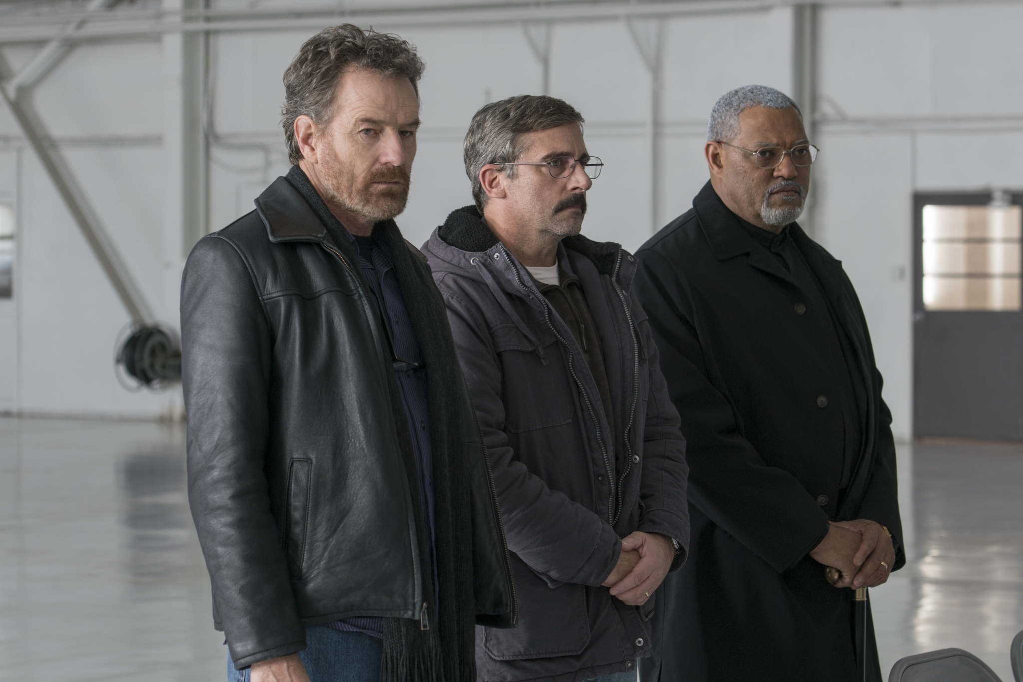 Laurence Fishburne, Steve Carell, and Bryan Cranston in Last Flag Flying (2017)