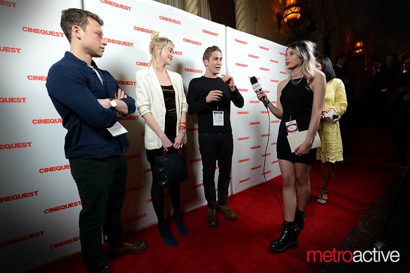 Isabelle Chester, James Morosini, and Sam Sonenshine at an event for Threesomething (2018)