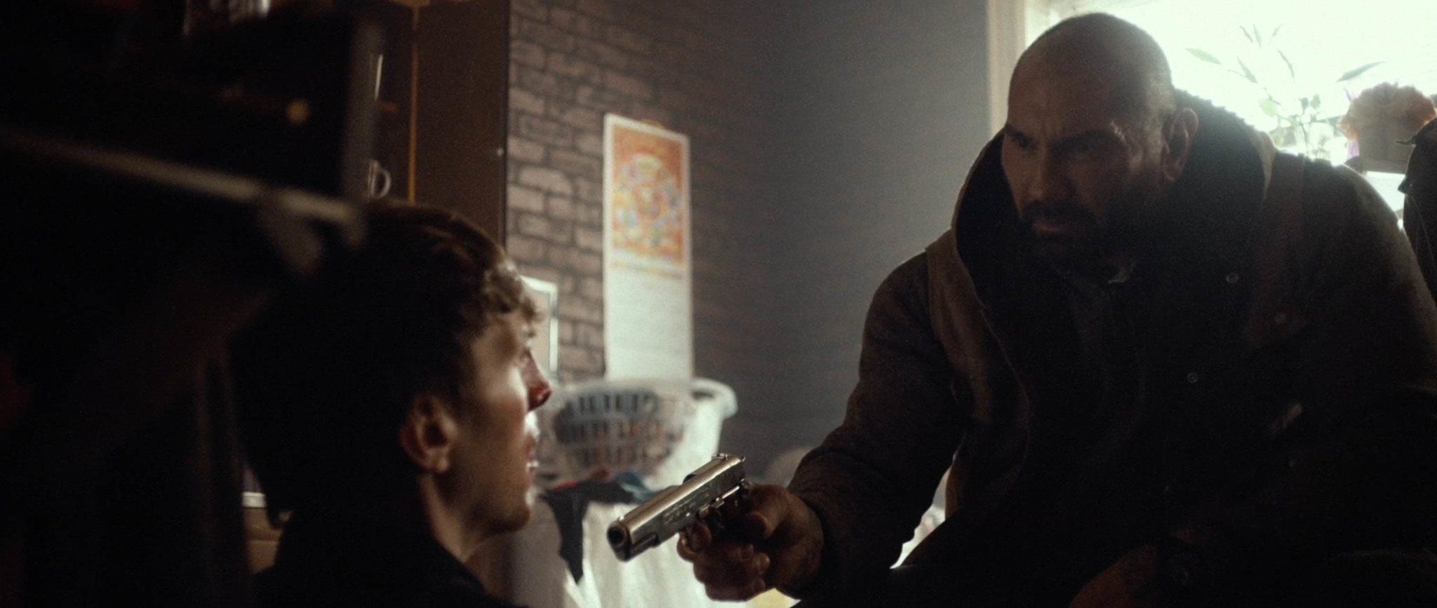 Dave Bautista and Alex Breaux in Bushwick (2017)