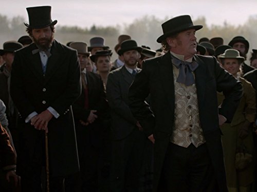 Colm Meaney and Tim Guinee in Hell on Wheels (2011)