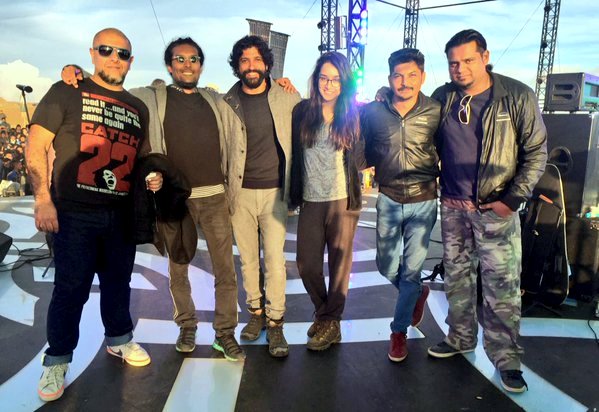 Farhan Akhtar, Vishal Dadlani, and Shraddha Kapoor in Rock on 2 (2016)