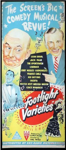 Frankie Carle, Leon Errol, Inesita, and Jack Paar in Footlight Varieties (1951)