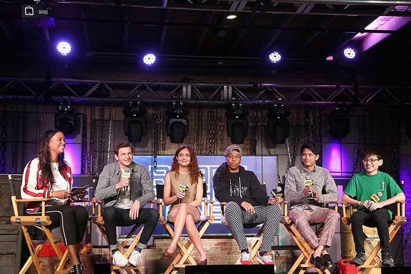 Aisha Tyler, Lena Waithe, Win Morisaki, Tye Sheridan, Olivia Cooke, and Philip Zhao at an event for Ready Player One LIVE at SXSW (2018)