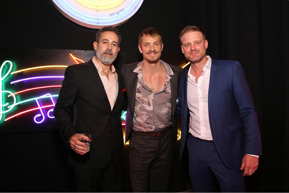 World Premiere of the Netflix Original Series "Altered Carbon" Waleed Zuaiter, Joel Kinnaman, and Matt Biedel attend the World Premiere of the Netflix Original Series "Altered Carbon" on February 1, 2018 in Los Angeles, California.