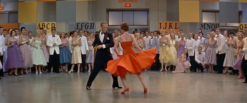 Fred Astaire, Leslie Caron, Shirley Doble, Virginia Hunter, Diane Jergens, Eileen Maxwell, Lisa Montell, Liliane Montevecchi, Leslie Parrish, and Helen Van Tuyl in Daddy Long Legs (1955)