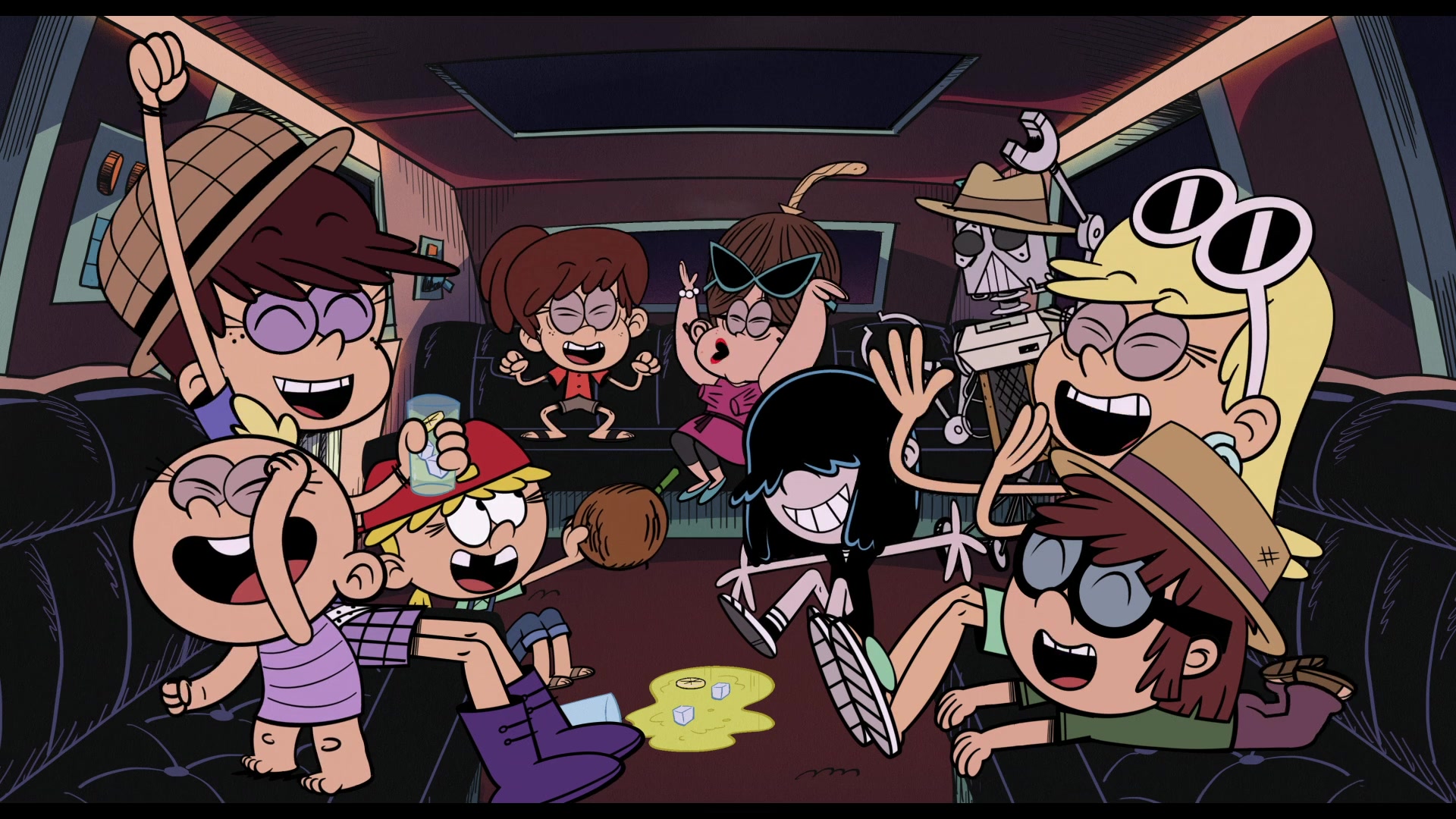 Grey Griffin, Jessica DiCicco, Nika Futterman, Lara Jill Miller, Brian Stepanek, Liliana Mumy, and Chester Rushing in No Time to Spy: A Loud House Movie (2024)