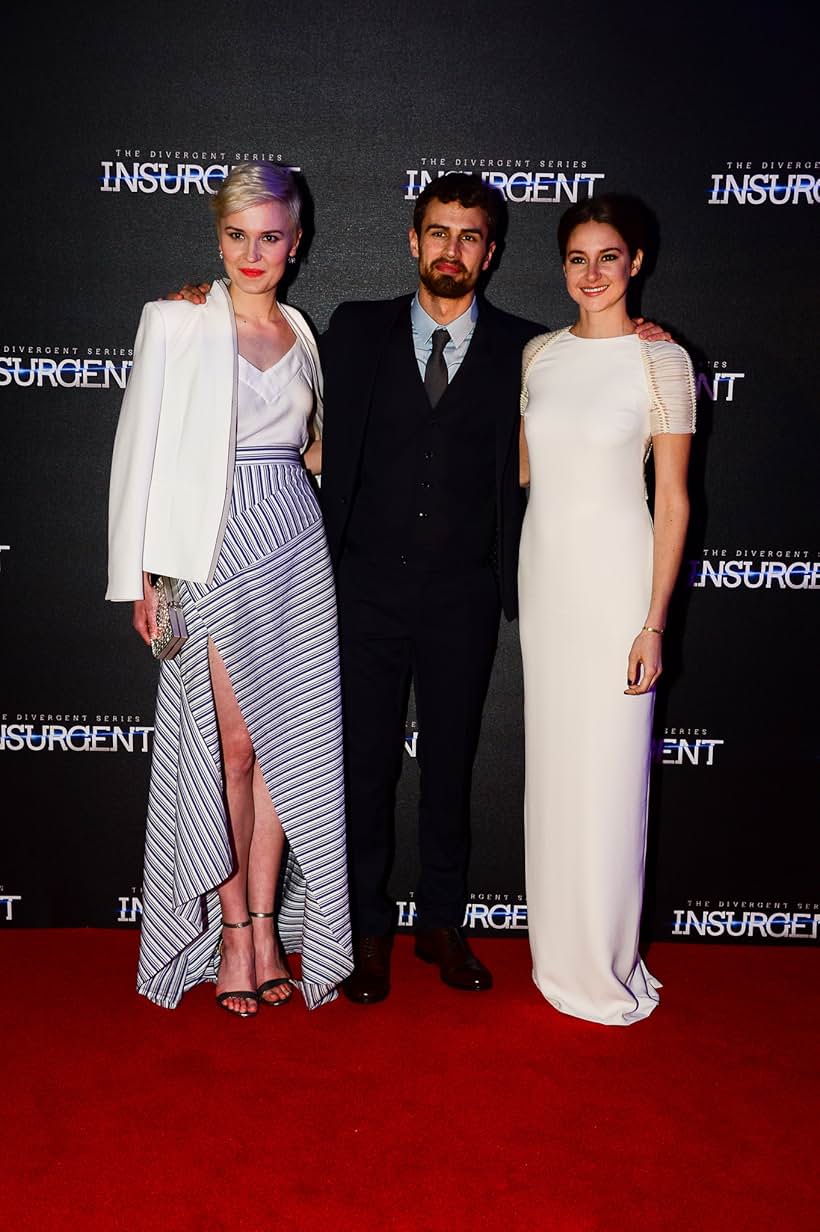 Shailene Woodley, Theo James, and Veronica Roth at an event for The Divergent Series: Insurgent (2015)