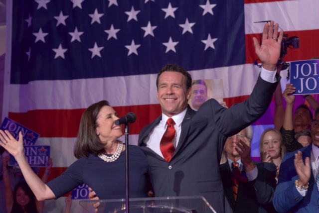 Mimi Rogers and David James Elliott in Affairs of State (2018)