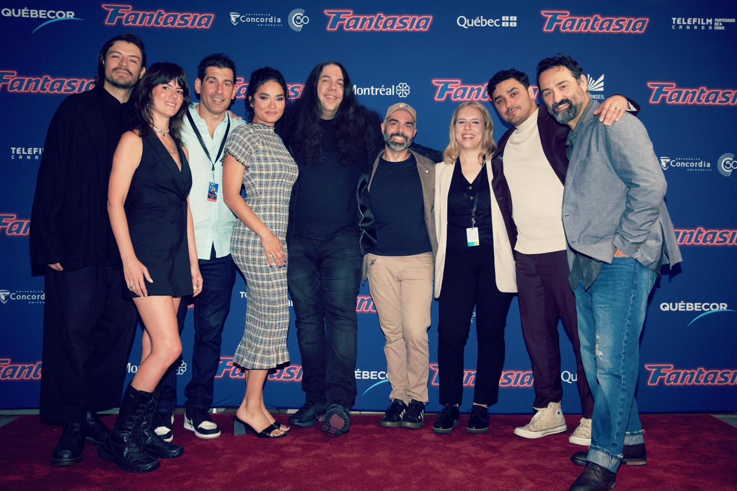 With Cast and Crew at the world premiere of 'In Our Blood'