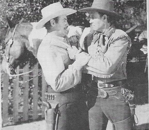 Roy Barcroft and Bill Elliott in The Valley of Vanishing Men (1942)