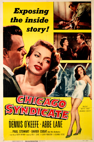 Allison Hayes, Abbe Lane, and Dennis O'Keefe in Chicago Syndicate (1955)