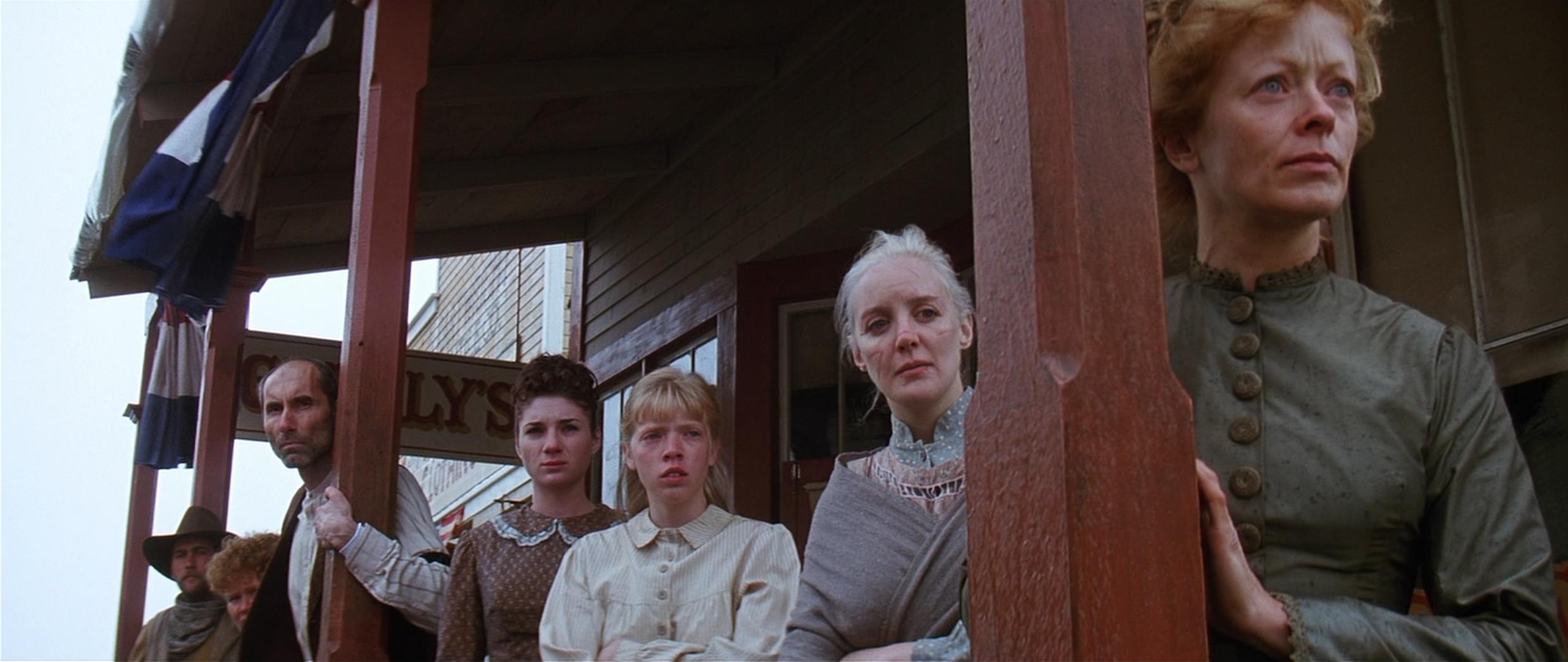 Frances Fisher, Beverley Elliott, Tara Frederick, Anthony James, Anna Thomson, and Liisa Repo-Martell in Unforgiven (1992)