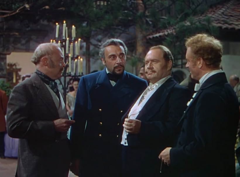 Don Beddoe, George Coulouris, Howard Freeman, and Gavin Muir in California (1947)