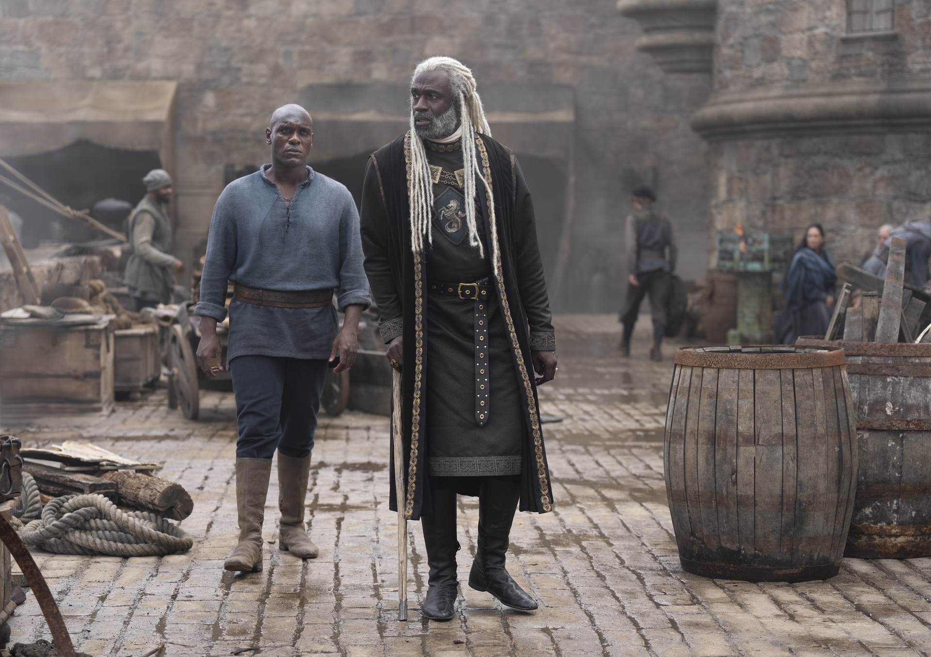 Steve Toussaint and Abubakar Salim in House of the Dragon (2022)