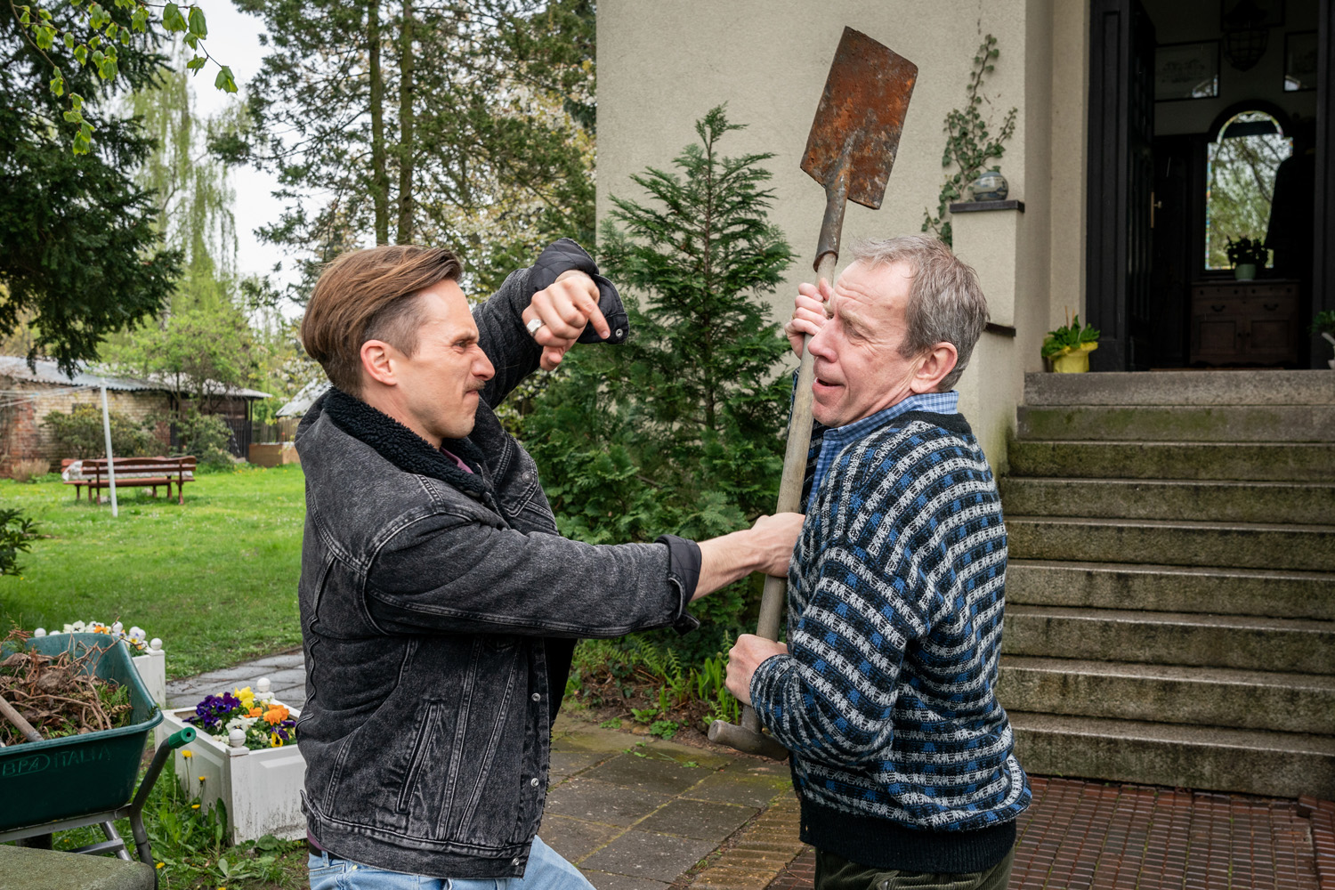 Jörg Pose and Johannes Hendrik Langer in Mordsmäßig (2023)