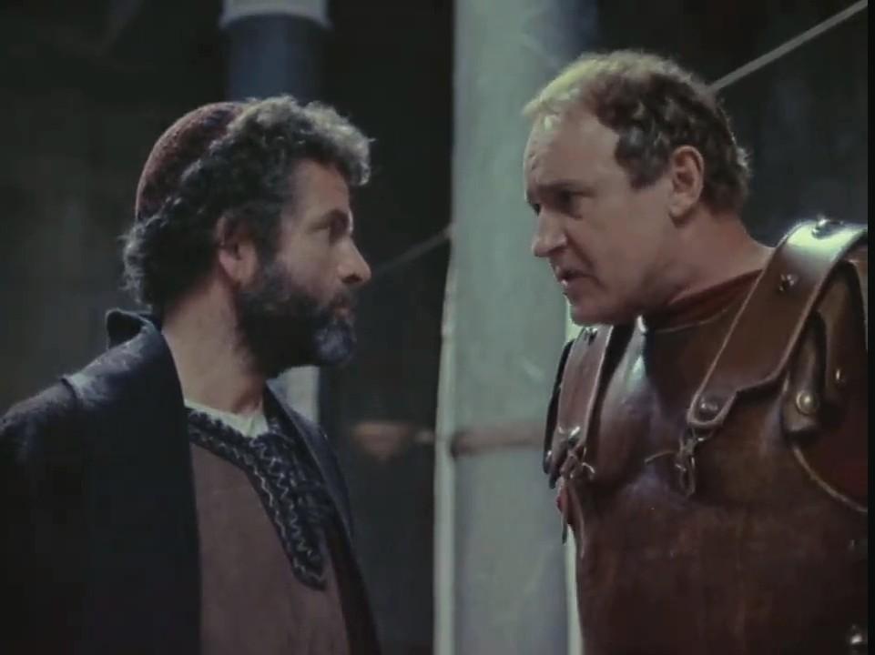 Ian Holm and Rod Steiger in Jesus of Nazareth (1977)