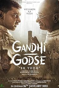 Chinmay Mandlekar and Deepak Antani in Gandhi Godse Ek Yudh (2023)