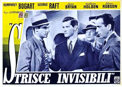 Humphrey Bogart, Joe Downing, Paul Kelly, and Marc Lawrence in Invisible Stripes (1939)