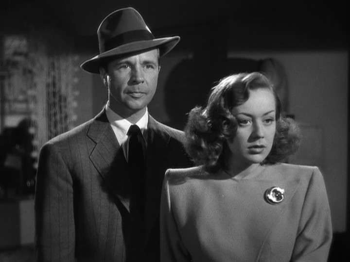 Dick Powell and Anne Shirley in Murder, My Sweet (1944)