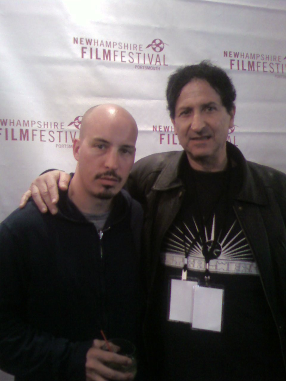 Screening of OFF HOUR by Daniel Frei, at the New Hampshire Film Festival 2008(october), as well as, screening of AUGUST by Austin Chick left to right: Austin Chick , Claude Laniado 