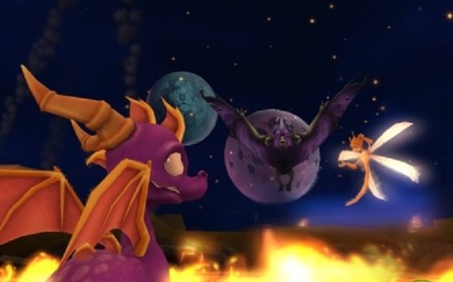 Elijah Wood, Billy West, and Clint Skene in The Legend of Spyro: The Eternal Night (2007)