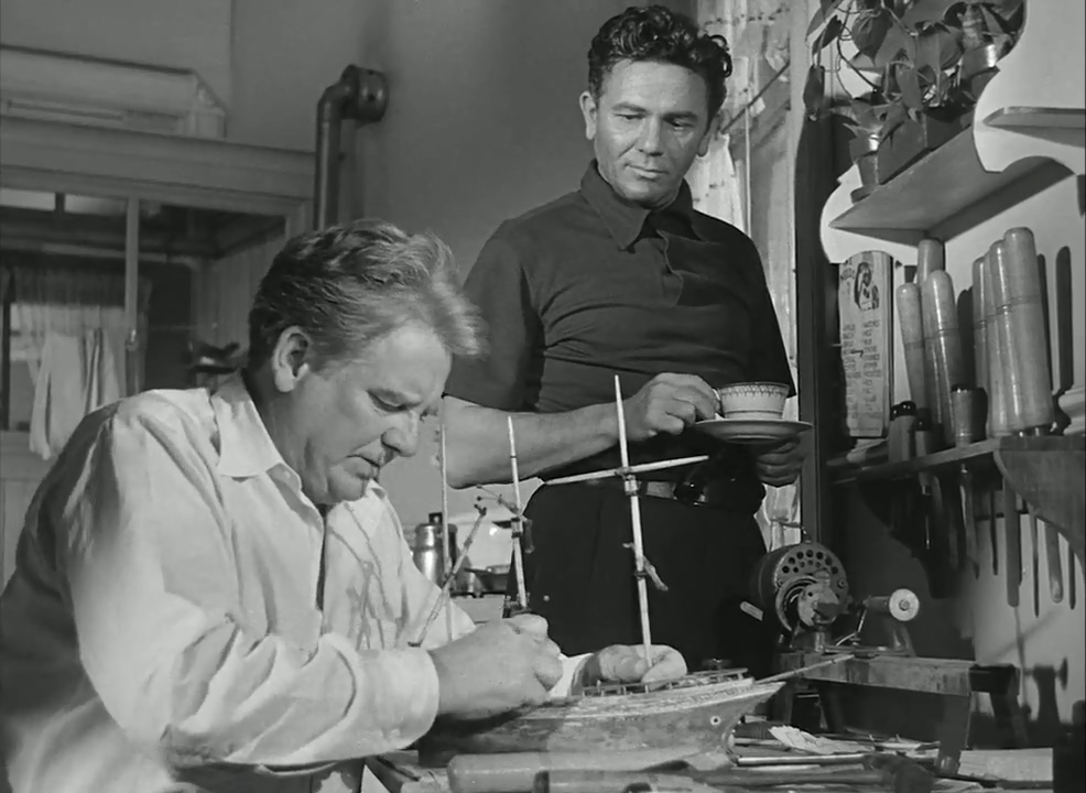 John Garfield and Wallace Ford in He Ran All the Way (1951)